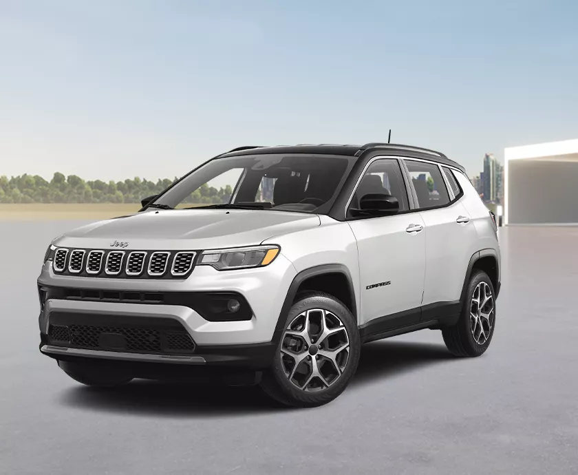 Jeep Compass exterior shown from a three-quarter angle
