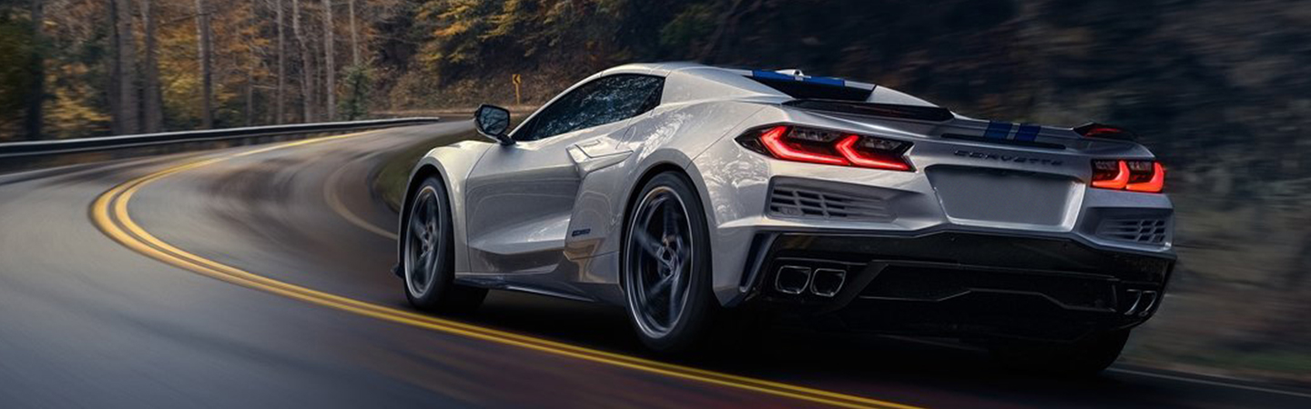 2024 Chevrolet Corvette E-Ray Specs white backview
