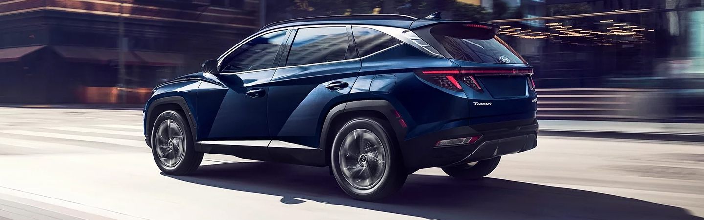 2024 Hyundai Tucson Hybrid Reliability bluecolor sideview