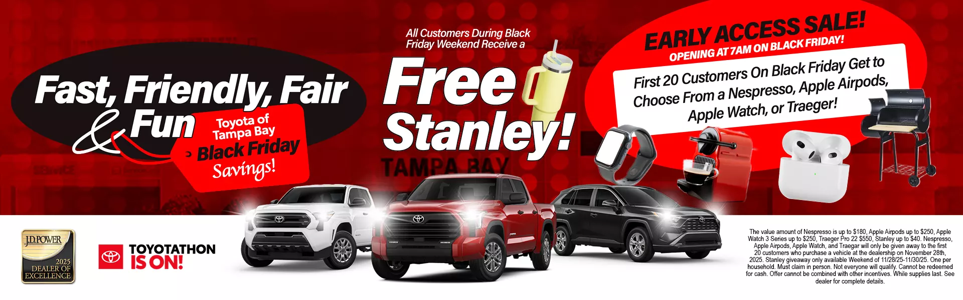 Fast Friendly Fair Fun - Black Friday Savings