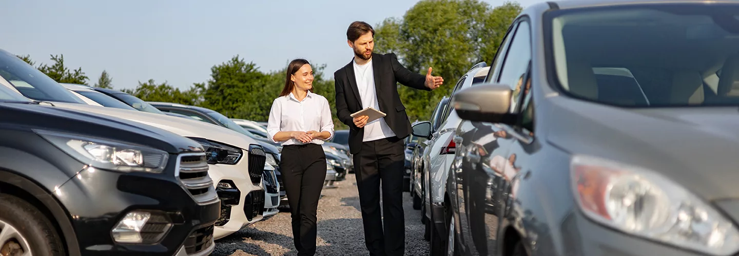 person selling cars to another person