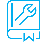 wrench in a book icon