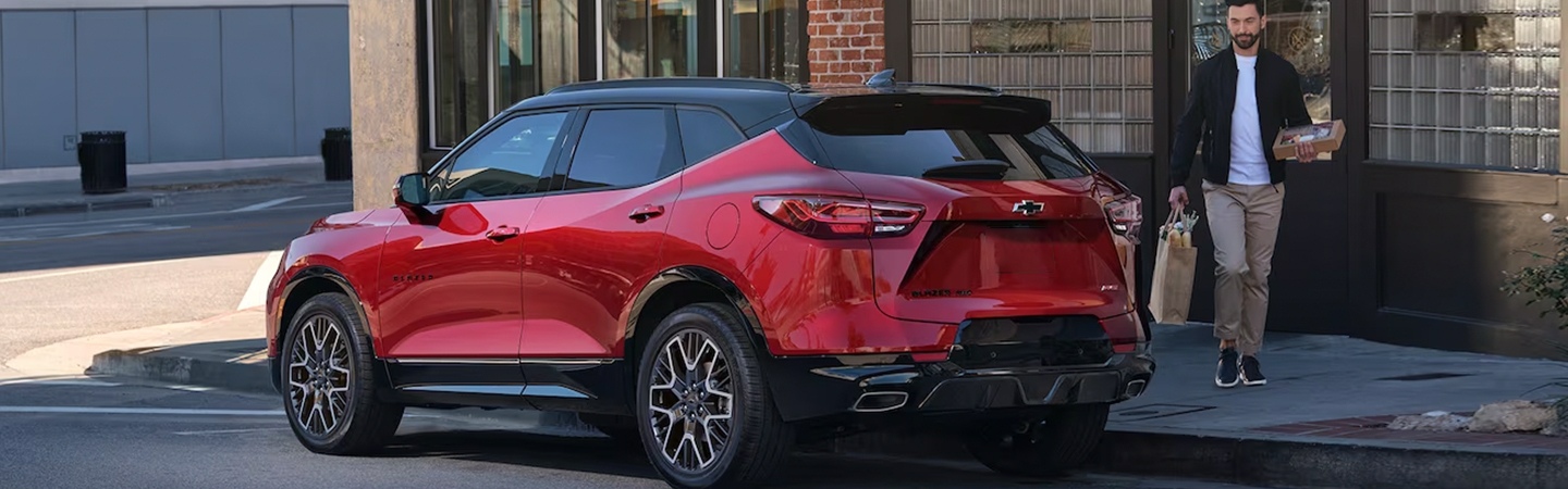 2024 Chevrolet Blazer rearview red