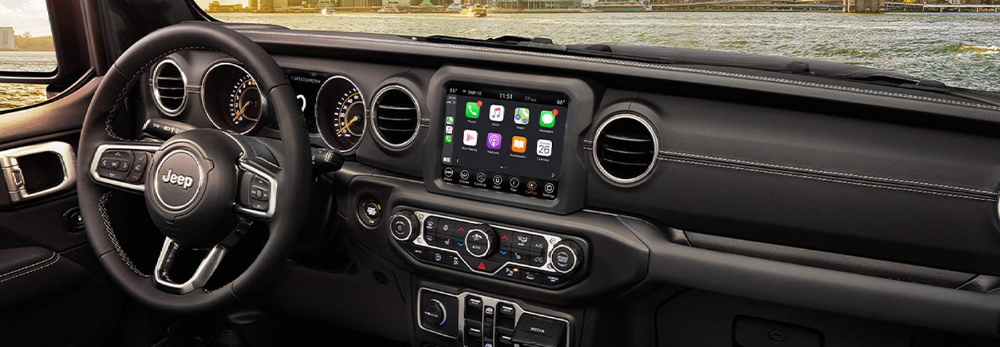 Steering wheel of the 2021 Jeep Gladiator
