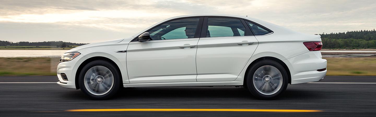 Driver side view of the 2021 Jetta