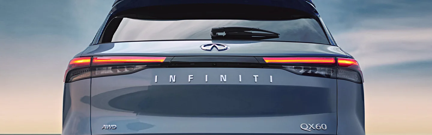 Back view of a 2023 INFINITI QX60