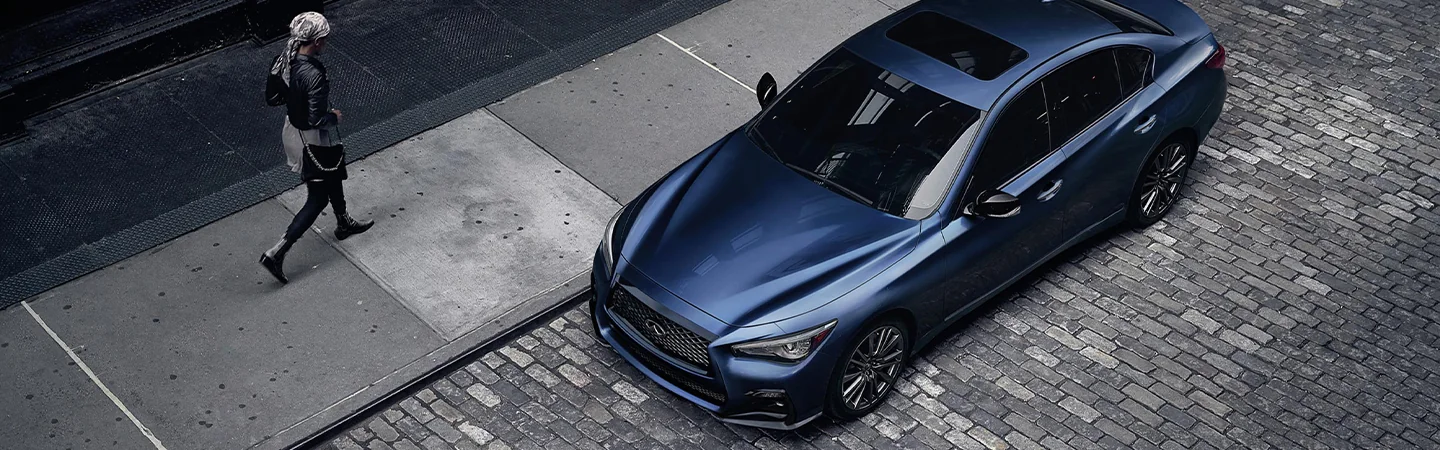 overhead view of a 2023 INFINITI Q50