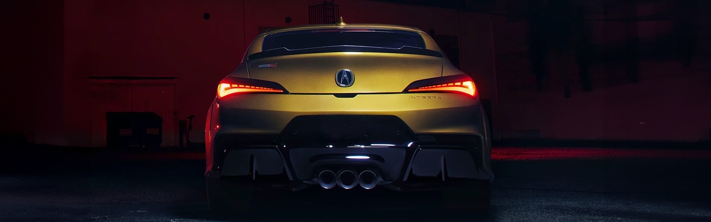 2024 Acura Integra vs 2023 Integra yellow backview