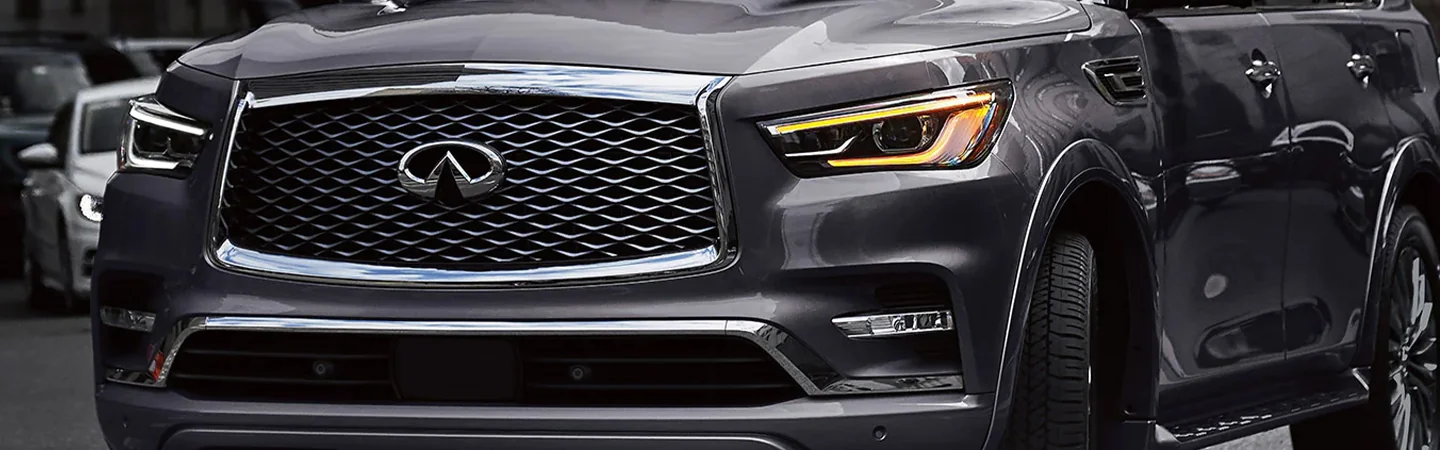 Top view of a parked 2023 INFINITI QX55