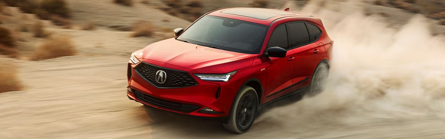 2024 Acura MDX Specs front side in red colour