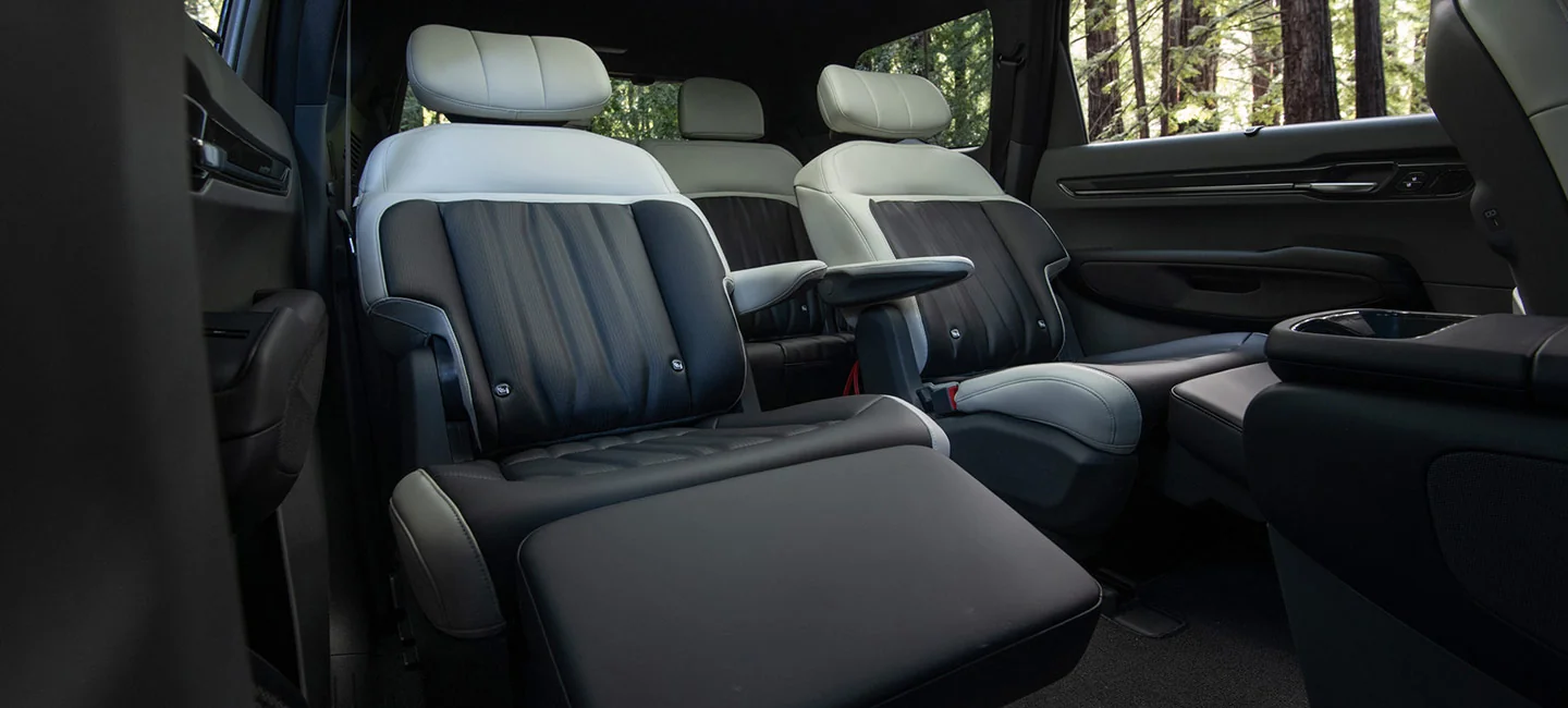 rear seating of kia ev9