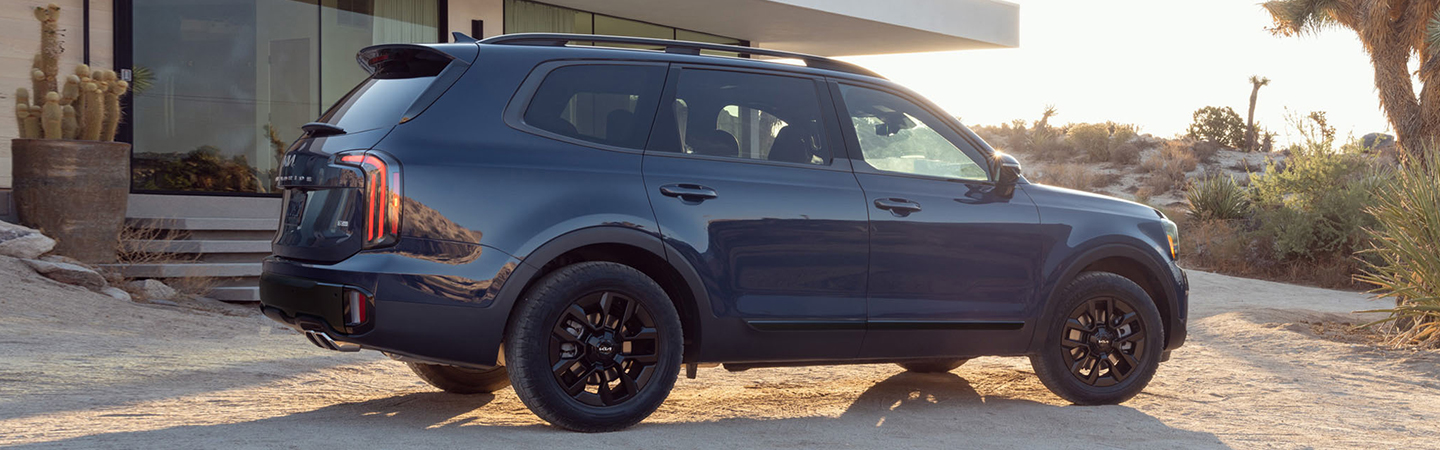 2024 Kia Telluride Specs blue color sideview