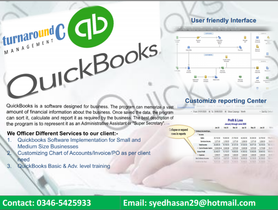 QuickBooks Accounting Software Implementation, Customization & Training 