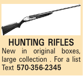 HUNTING RIFLES New in original boxes, large collection . For a list Text 570-356-2345