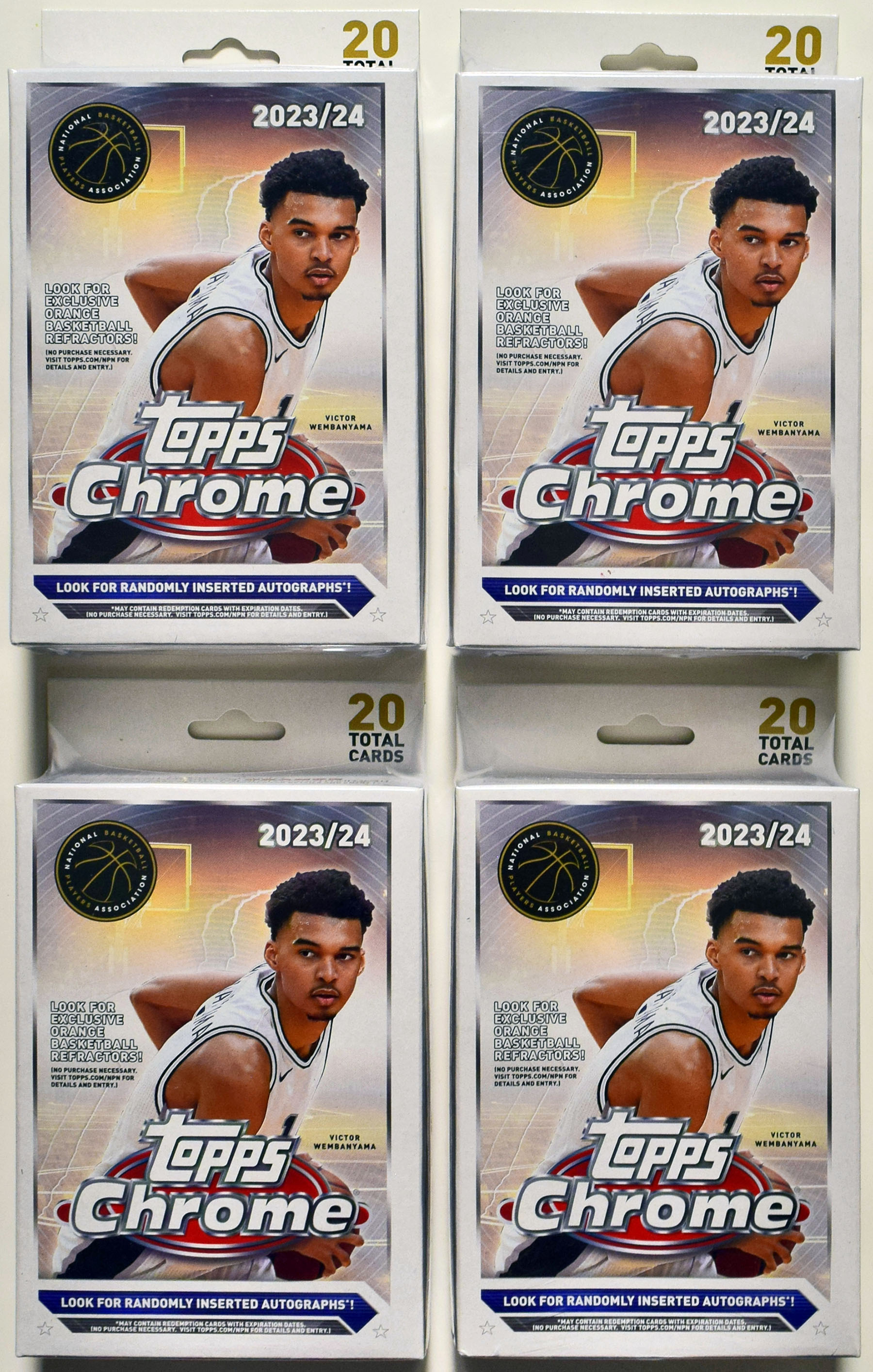 2023 Topps Chrome Lot of 20 sealed hanger boxes