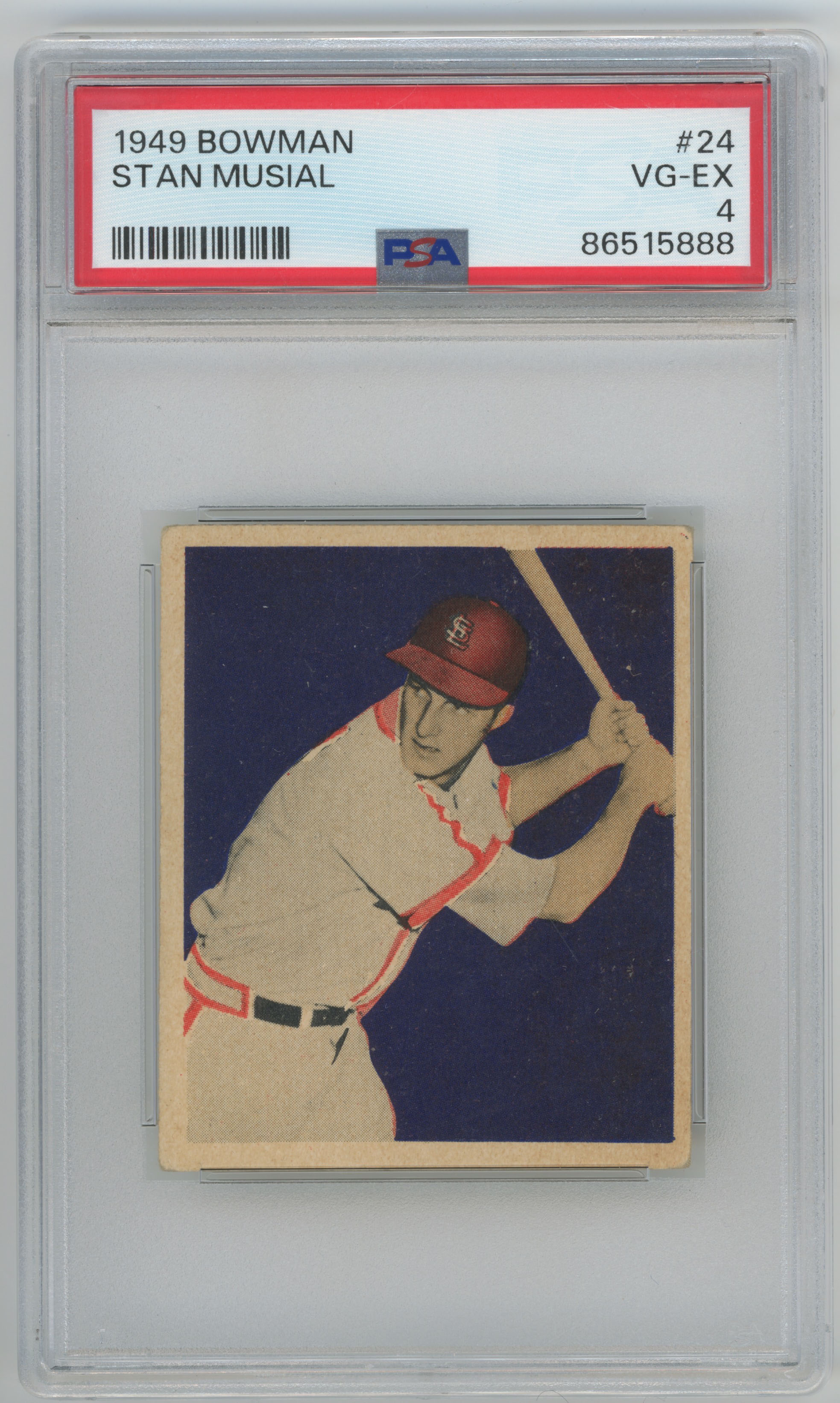 1949 Bowman 24 Musial PSA 4
