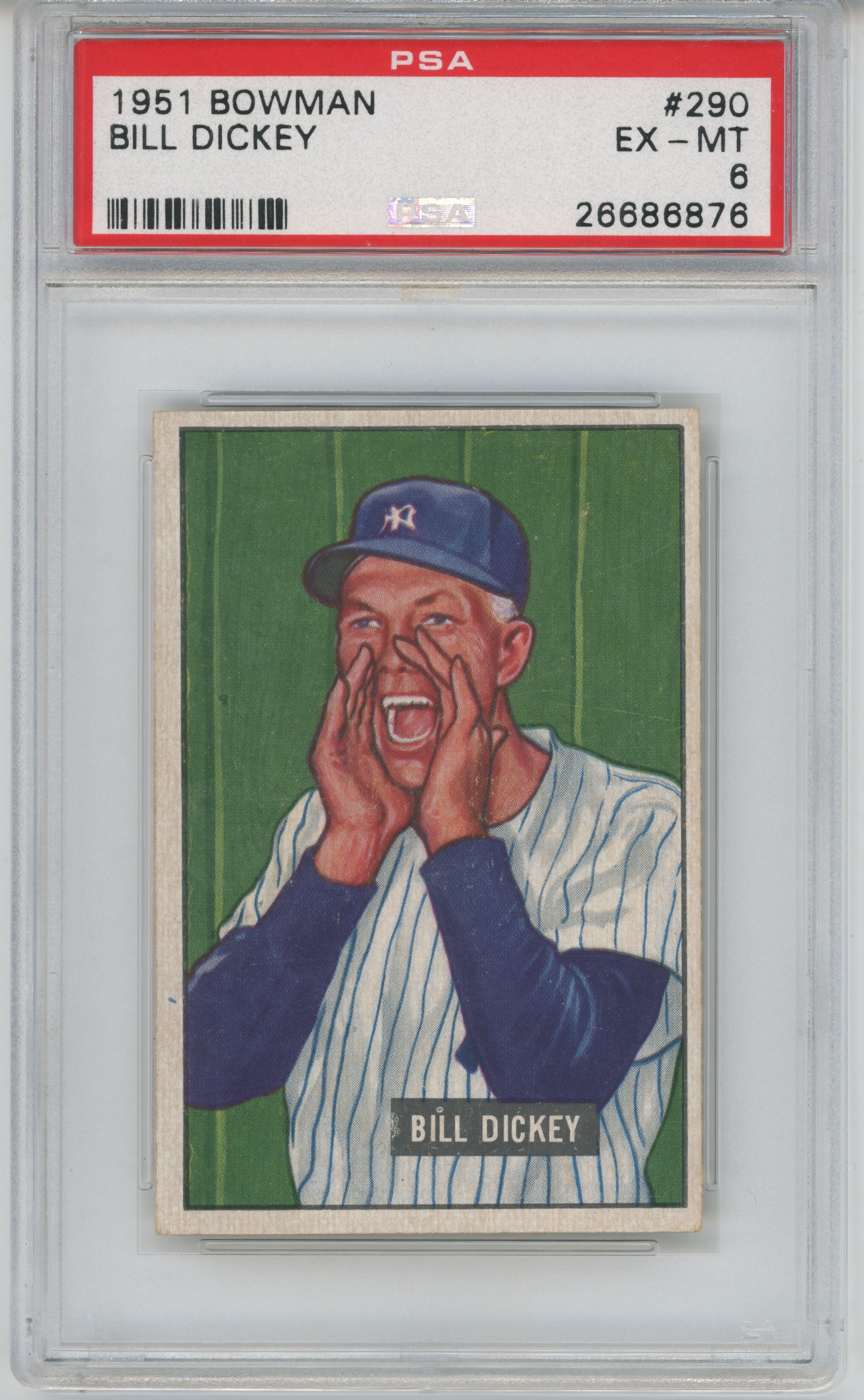 1951 Bowman 290 Dickey PSA 6