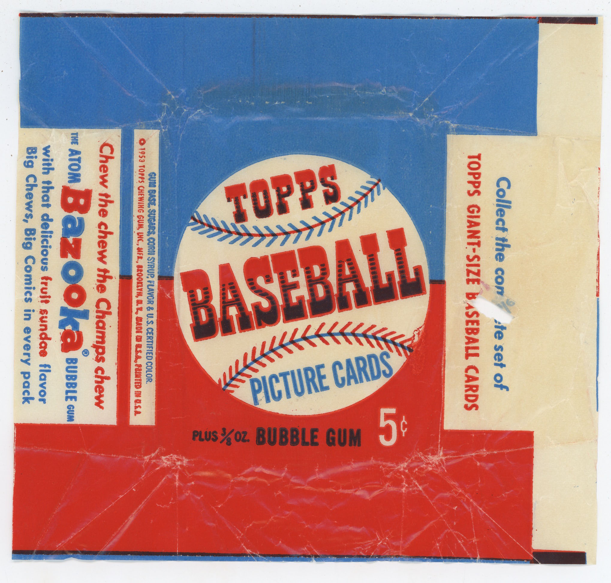 1953 Topps  Wrapper