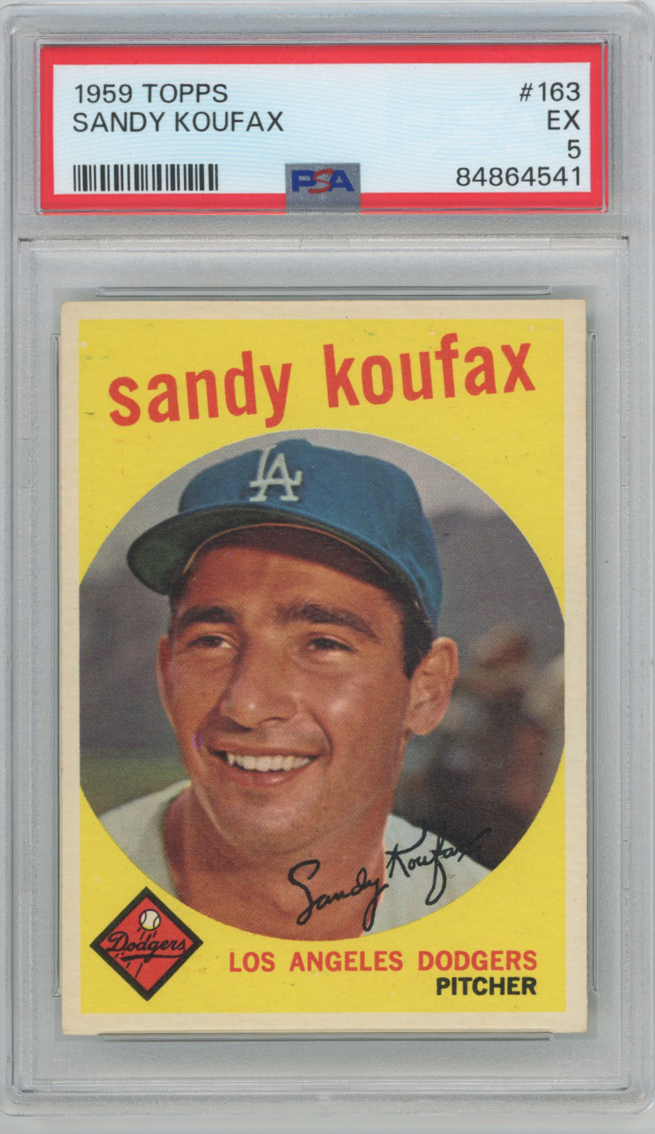 1959 Topps 163 Koufax PSA 5