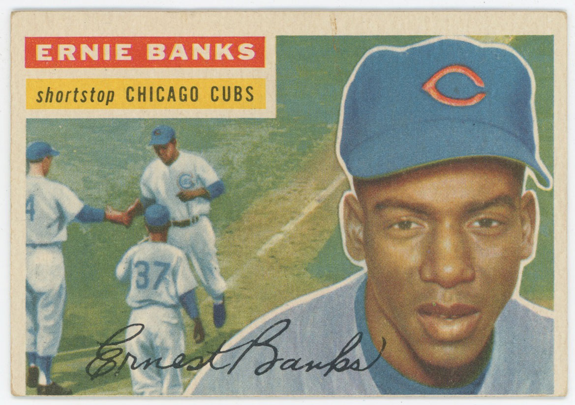 1956 Topps 15 Banks VG (wb)