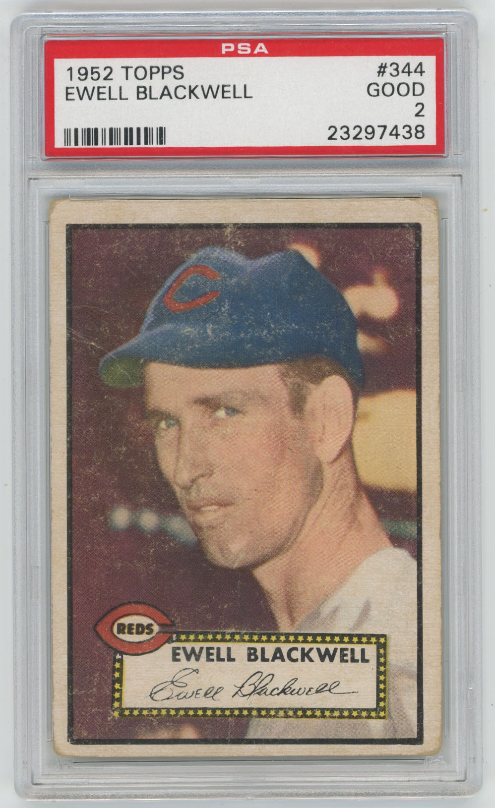 1952 Topps 344 Blackwell  PSA 2