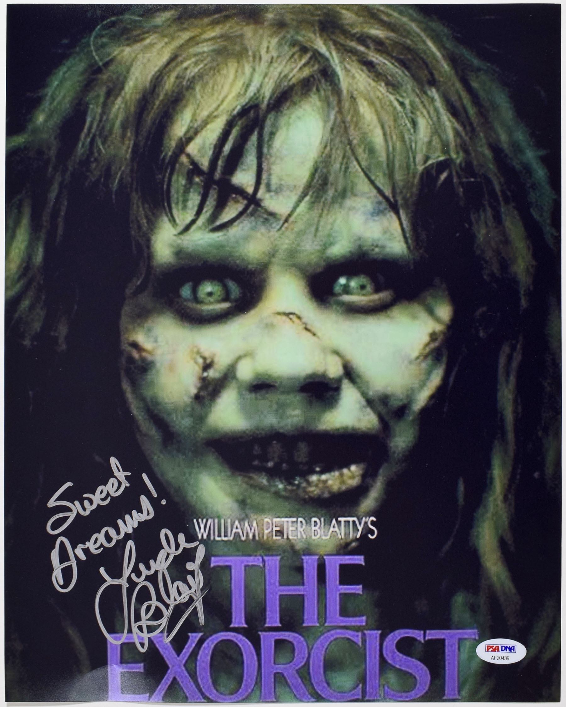 Large Print Blair, Linda Signed 11x14 Exorcist Print 9.5 PSA DNA (CARD)