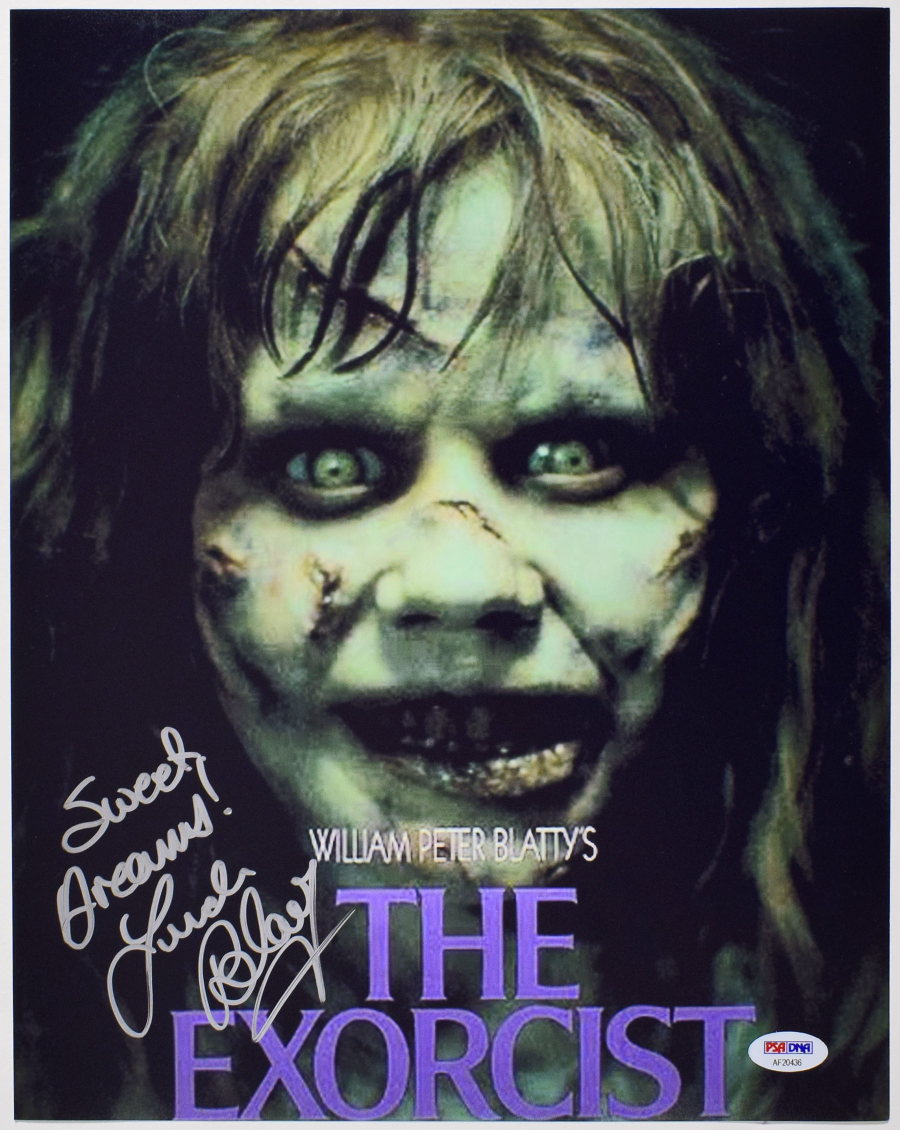 Large Print Blair, Linda Signed 11x14 Exorcist Print 9.5 PSA DNA (CARD)
