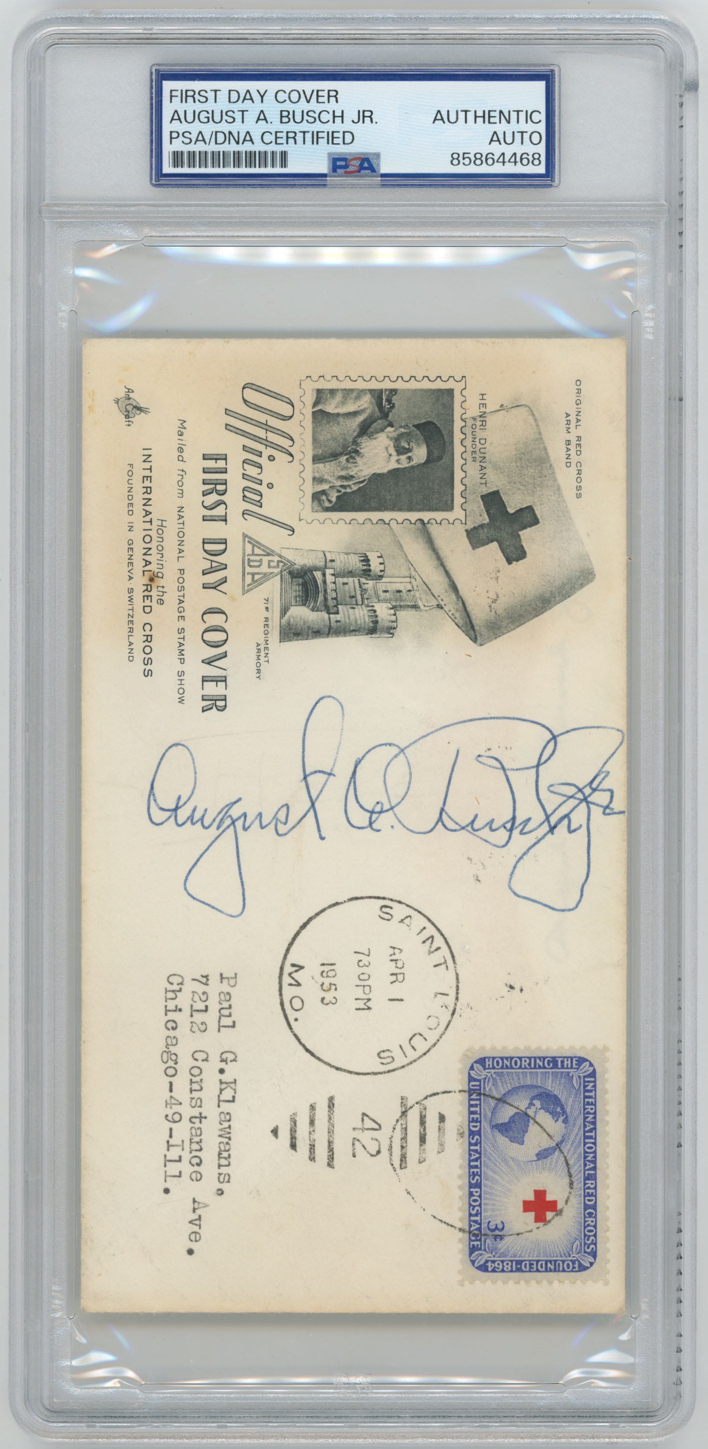  Cachet  Busch, August 9 - PSA Slabbed 