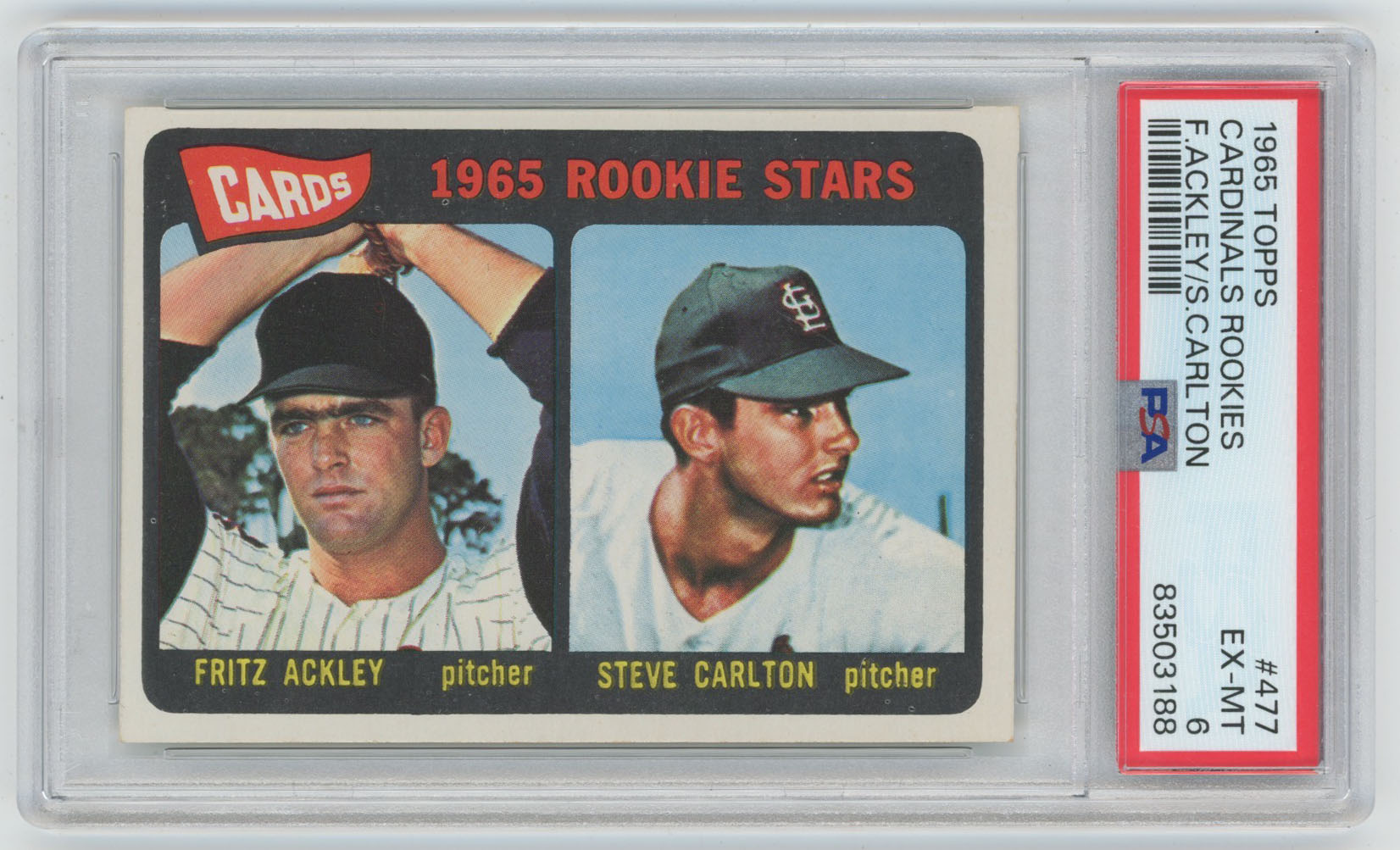1965 Topps 477 Carlton RC PSA 6