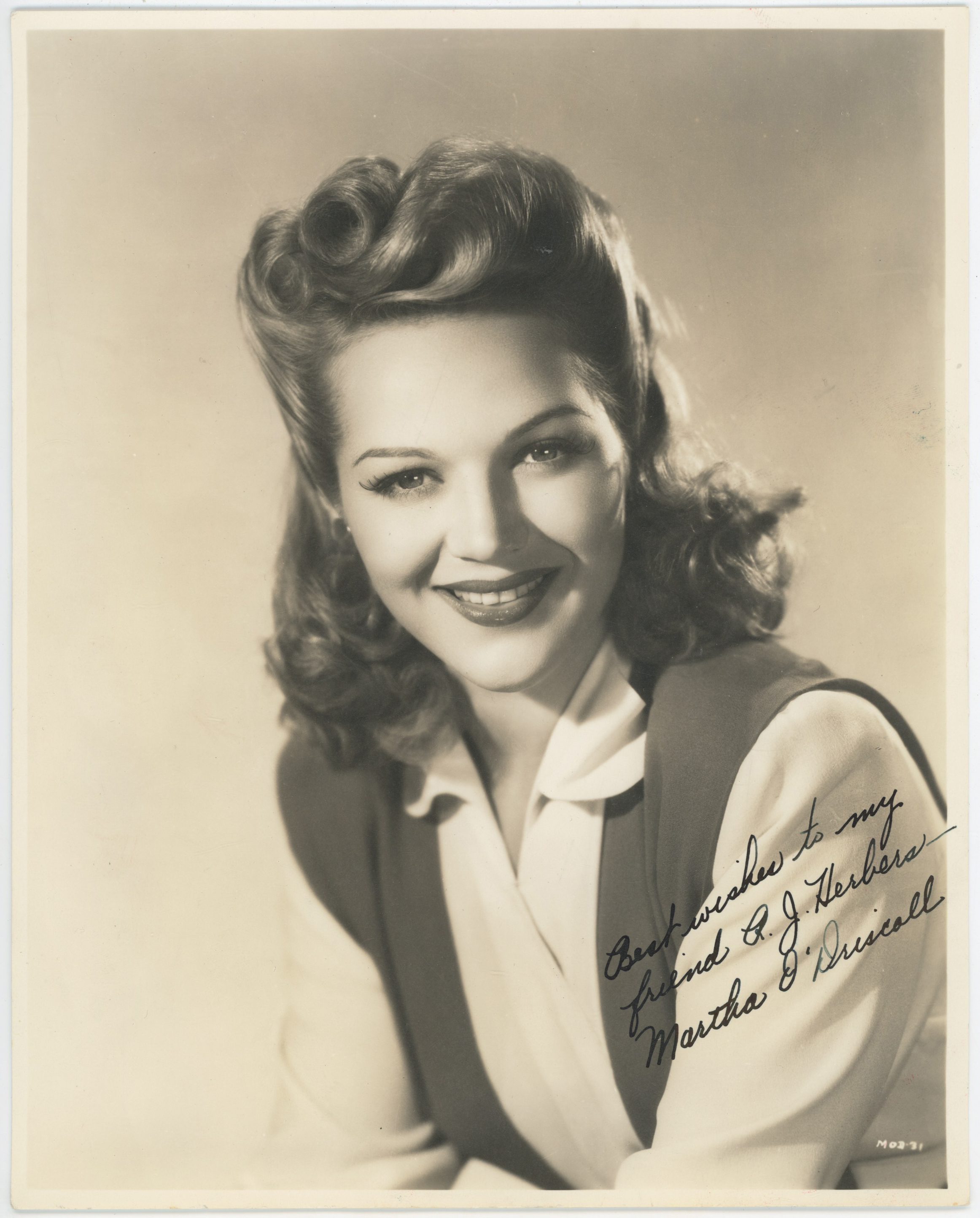  8 x 10  Driscoll, Martha (vintage, superb) 9.5 