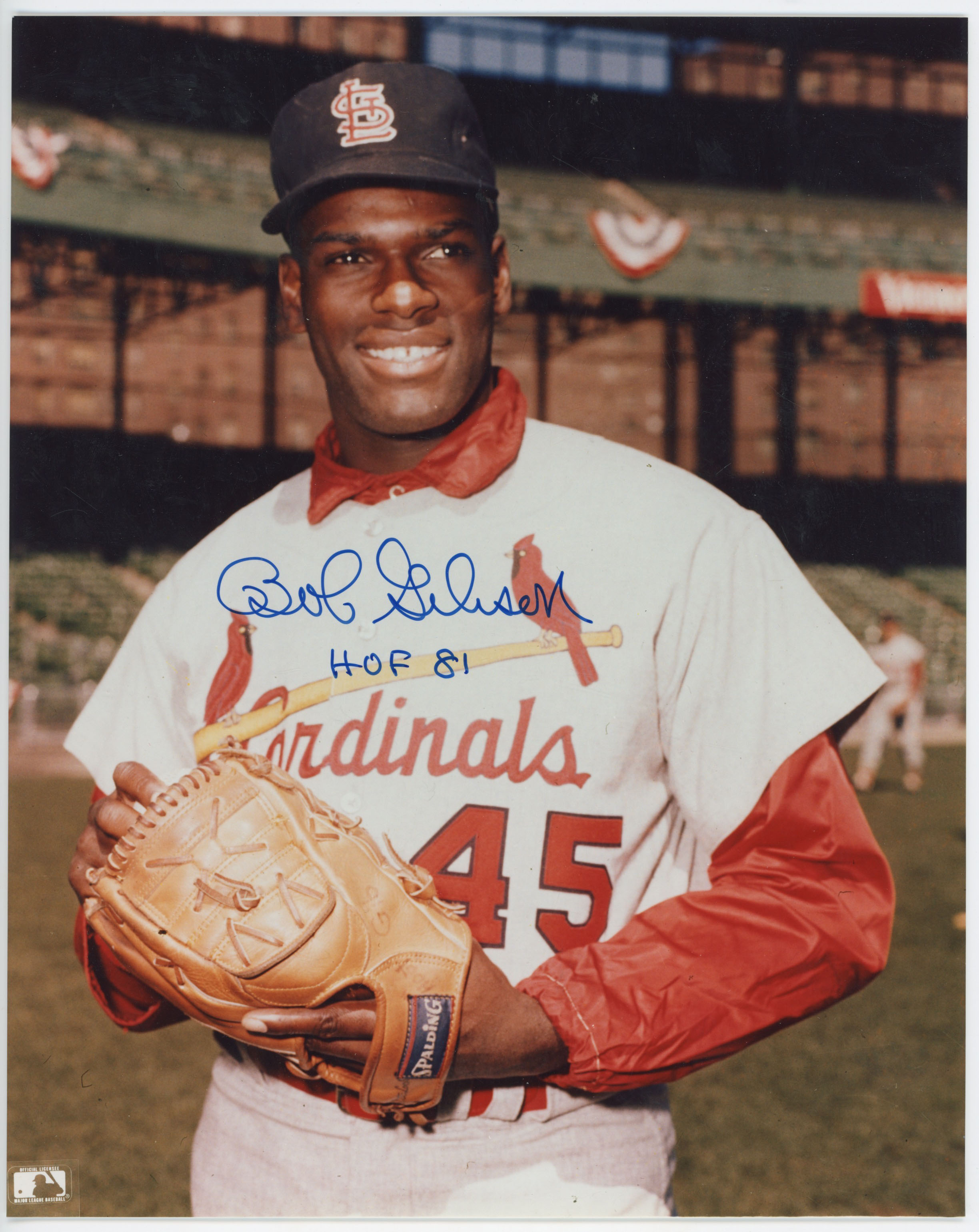 8 x 10  Gibson, Bob (HOF) 9.5