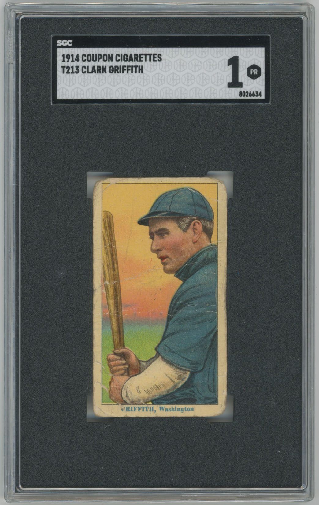 1914 T213 Type Two  Griffith, Clark SGC 1