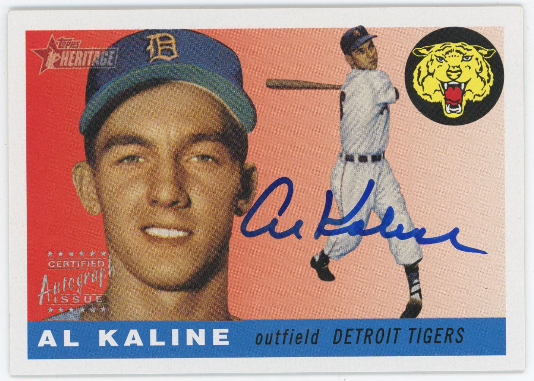 2004 Topps Certified Autograph  Al Kaline 55T Re-Issue 9.5