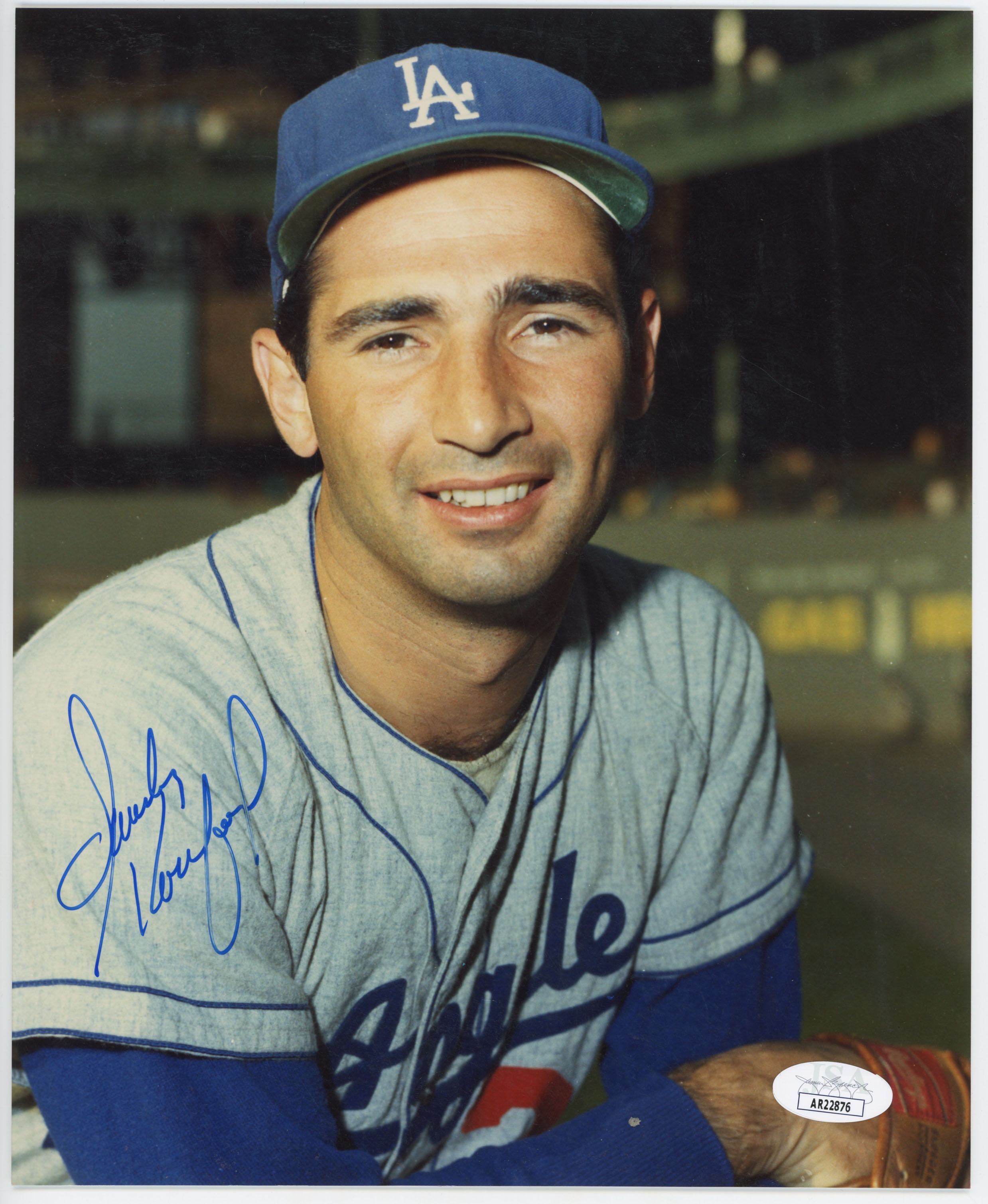 8 x 10  Koufax, Sandy 9 JSA LOA (CARD)