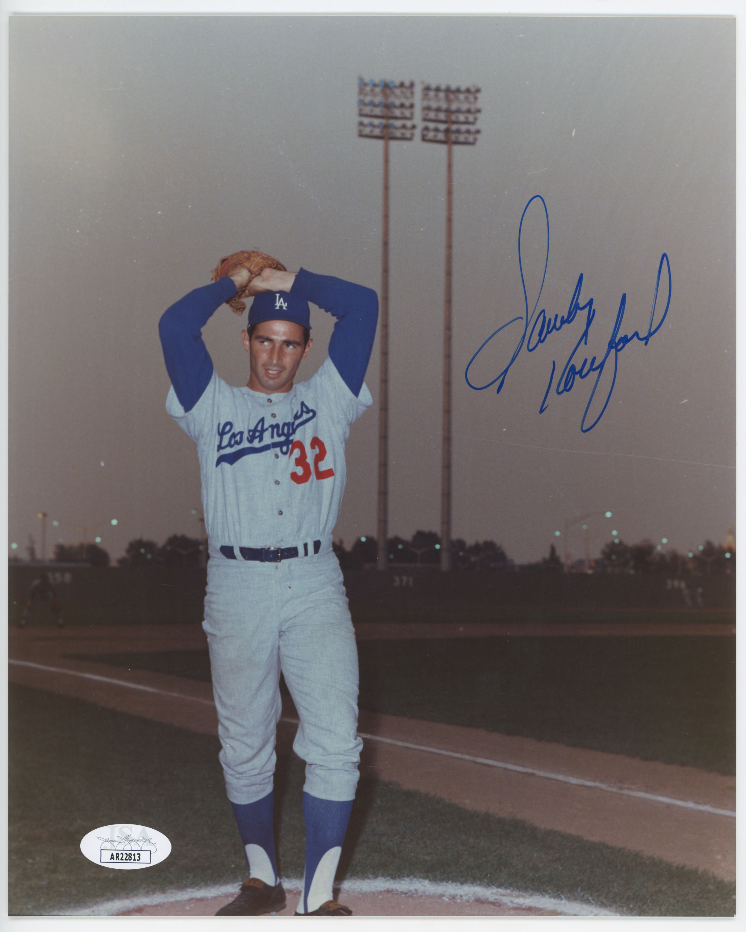 8 x 10  Koufax, Sandy 9 JSA LOA (CARD)