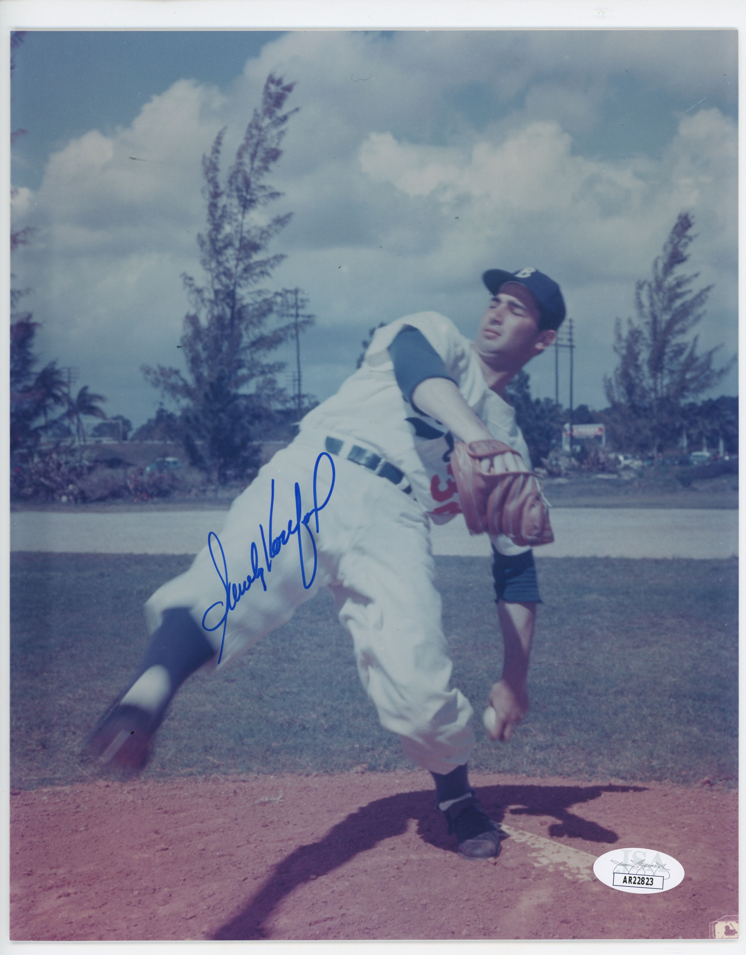 8 x 10  Koufax, Sandy 9 JSA LOA (CARD)