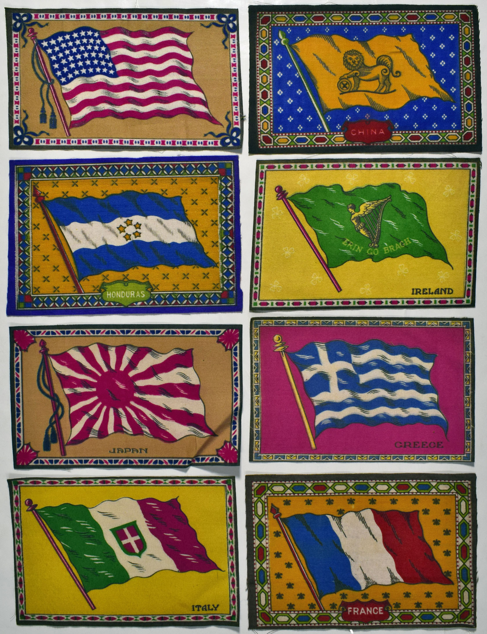 1912 B6 National Flags  Lot of 42 different  