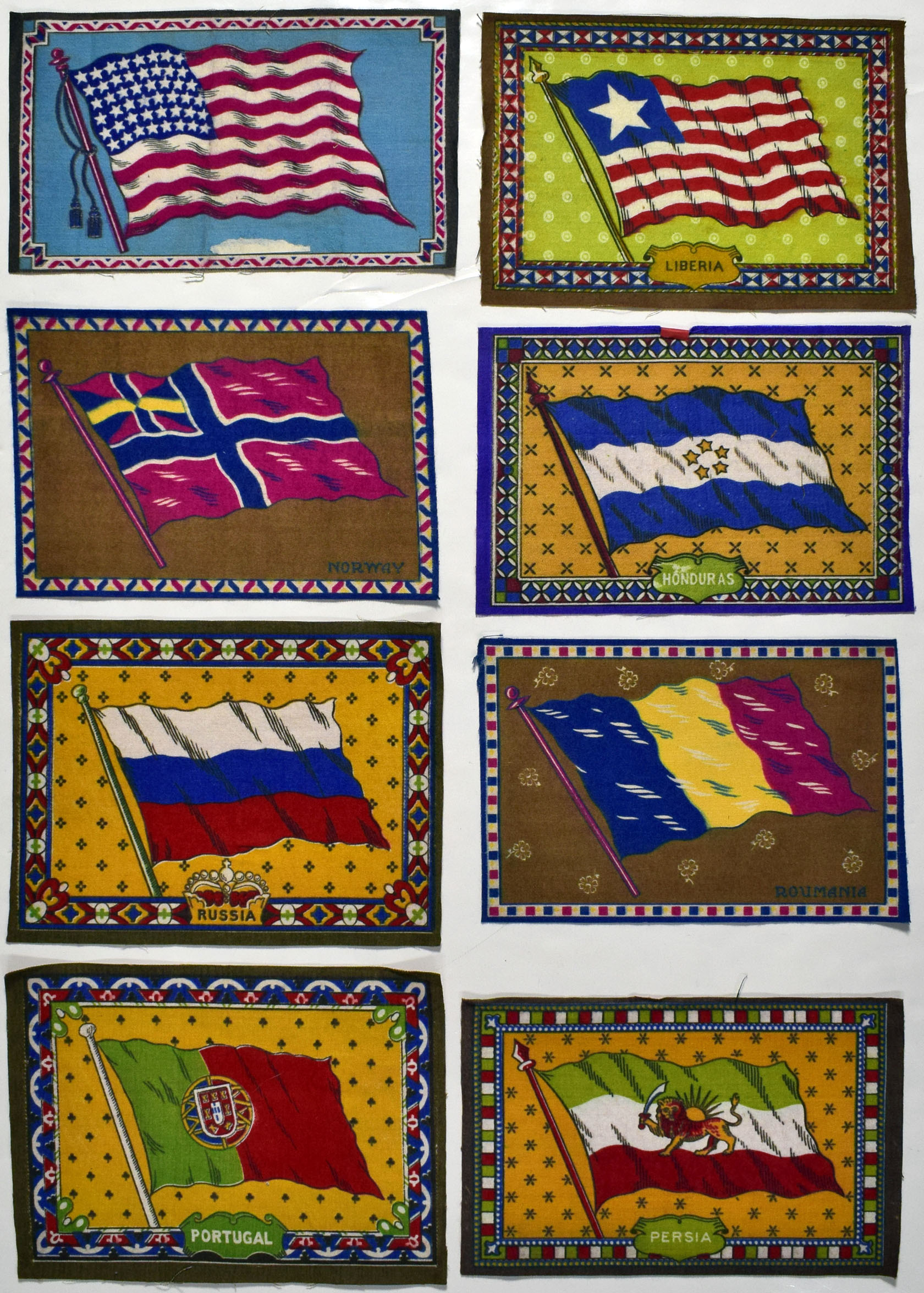 1912 B6 National Flags Lot of 46 different