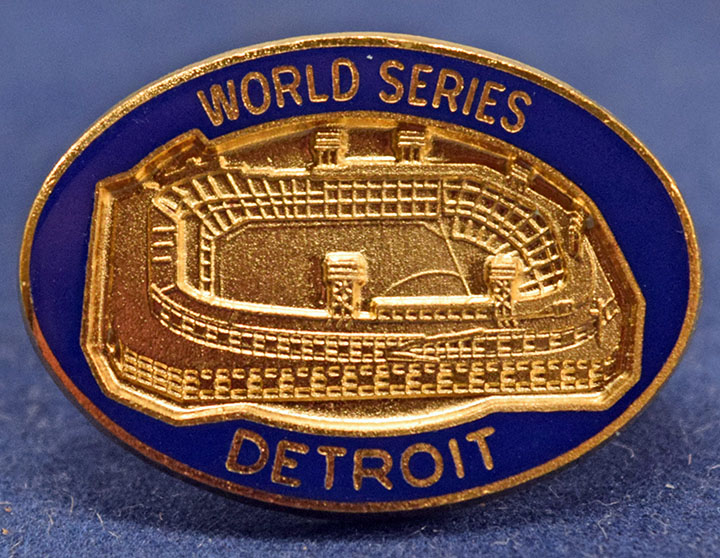 1984 Press Pin  Detroit Tigers World Series