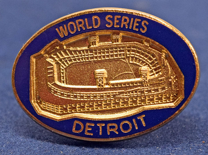 1984 Press Pin  Detroit Tigers World Series