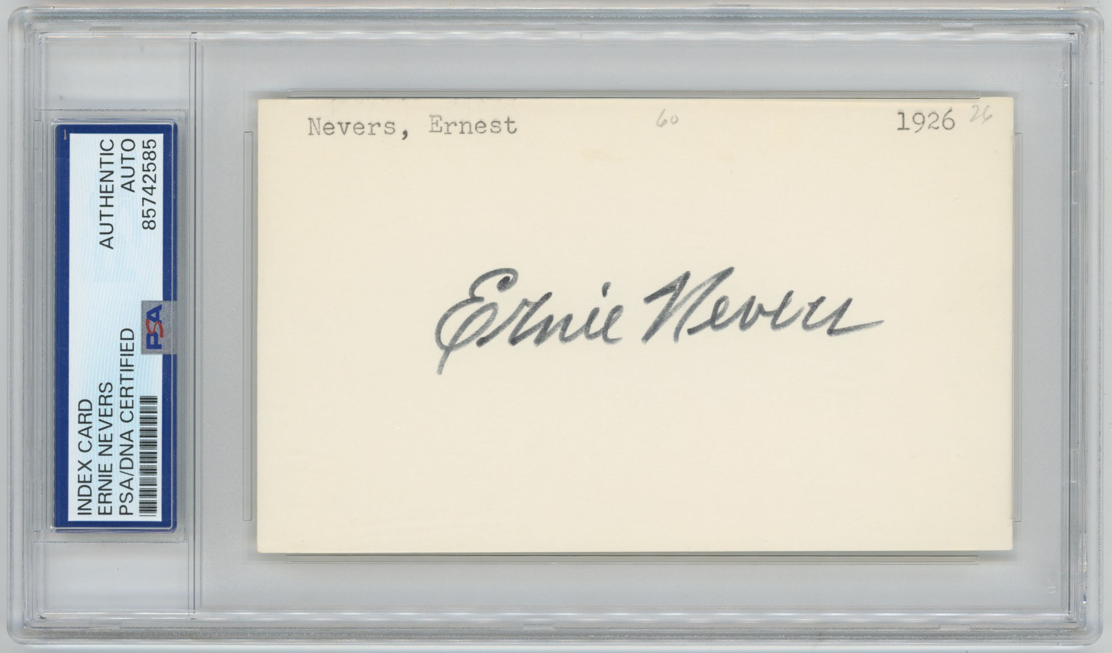 3 x 5 Nevers, Ernie 9 (PSA slabbed)