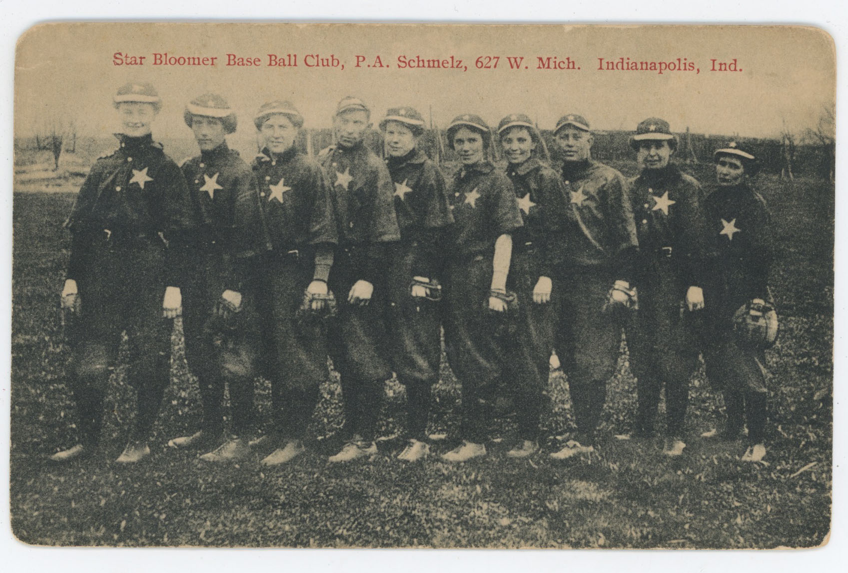 1910 Postcard  Circa 1910 Star Bloomer Postcard