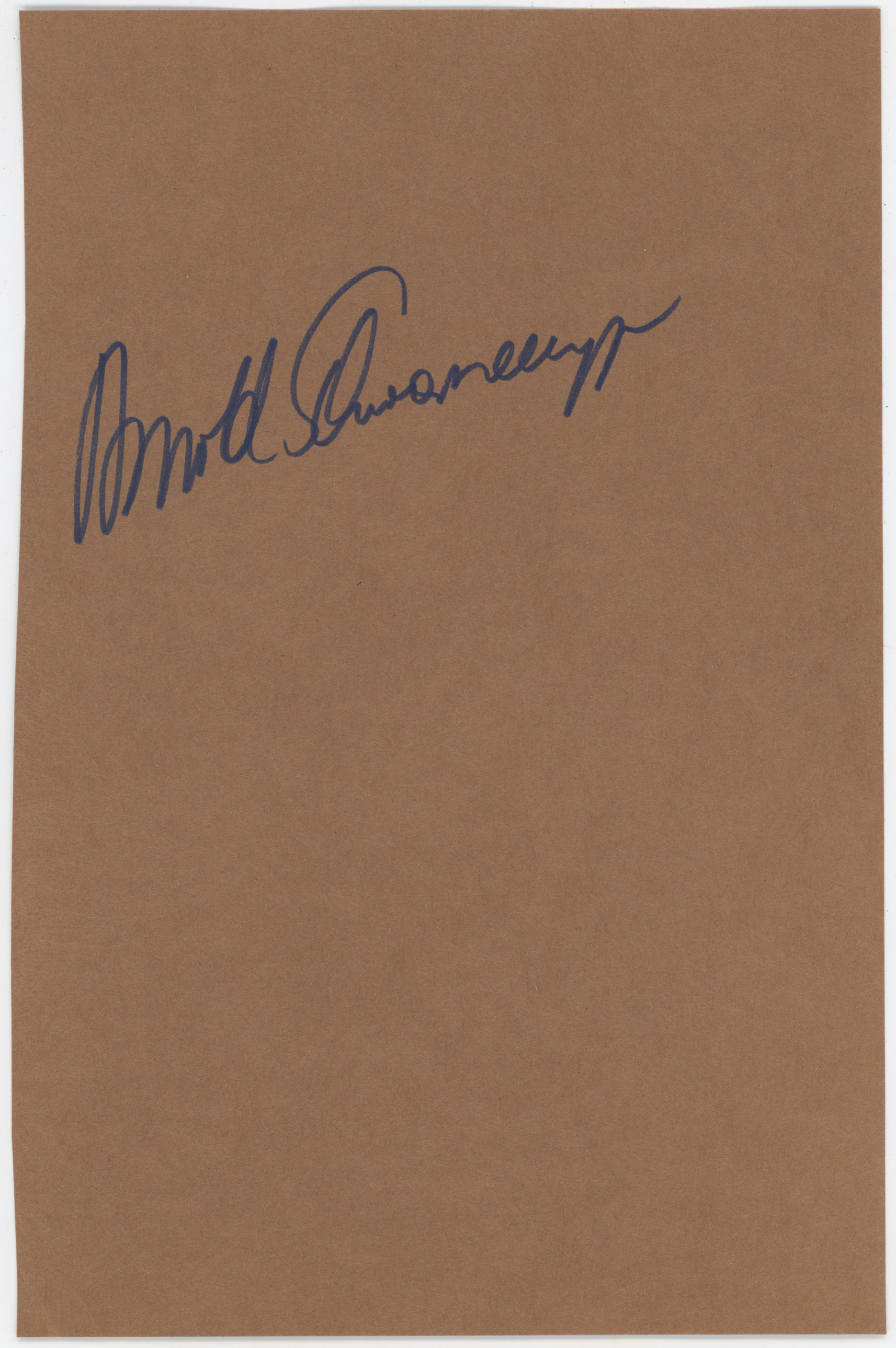    Schwarzenegger, Arnold Signed 6x9 Page 9 JSA LOA (FULL)