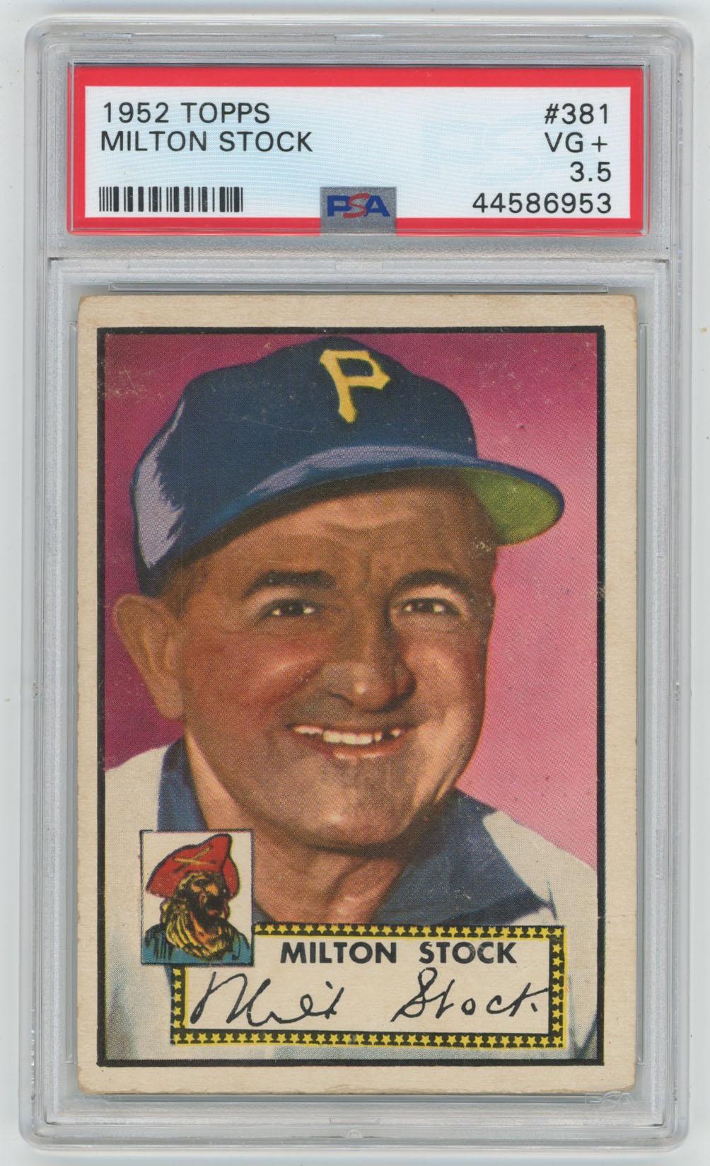 1952 Topps 381 Stock PSA 3.5