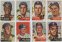 1953 Topps  Lot of 20 different w/two short-prints VG-Ex/Ex 