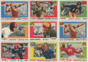 1955 All American  Lot of 23 cards w/some better pieces VG-Ex 