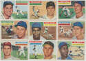 1956 Topps  Lot of 9 different second series white backs VG overall 