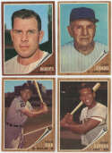 1962 Topps  362 different w/many secondary stars and semi-high numbers VG-Ex 