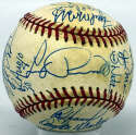 1998 Tampa Bay Devil Rays  First-Year Team Ball w/Wade Boggs, Fred McGriff (26 sigs) 9 