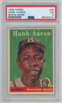 1958 Topps 30.1 Aaron PSA 3 